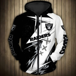 Las Vegas Raiders 3 Zip Hoodie 3D