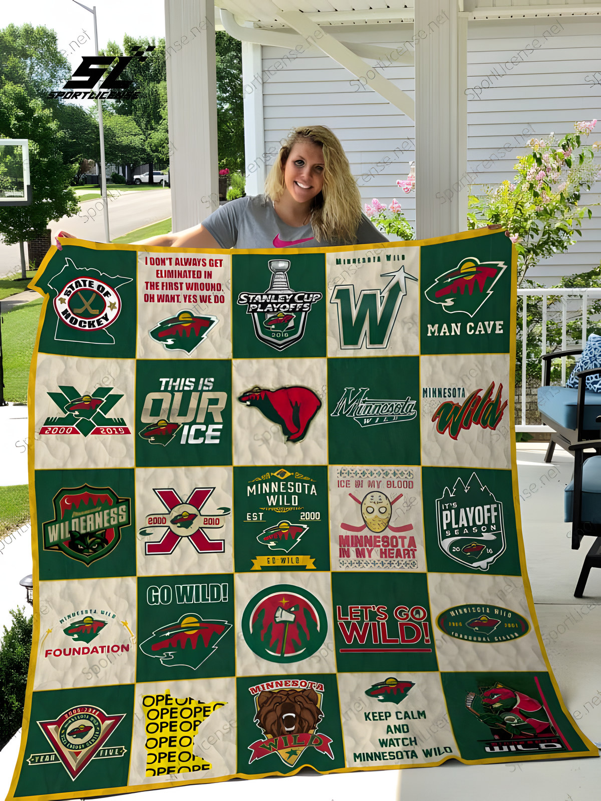 Minnesota Wild 2 Quilt