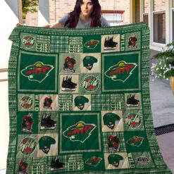 Minnesota Wild 4 Quilt