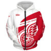 Detroit Red Wings Zip Hoodie 3D