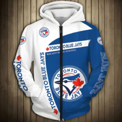 Toronto Blue Jays Zip Hoodie 3D