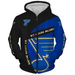 St Louis Blues Zip Hoodie 3D