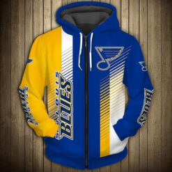 St Louis Blues 1 Zip Hoodie 3D