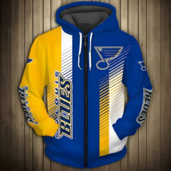 St Louis Blues 1 Zip Hoodie 3D