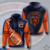 Chicago Bears 1 Zip Hoodie 3D