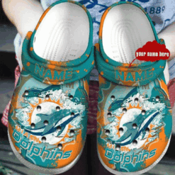 Miami Dolphins Soft Clogs
