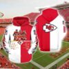 Kansas City Chiefs Zip Hoodie 3D