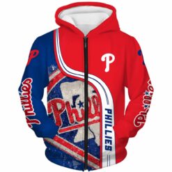 Philadelphia Phillies Zip Hoodie 3D