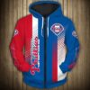 Philadelphia Phillies 1 Zip Hoodie 3D