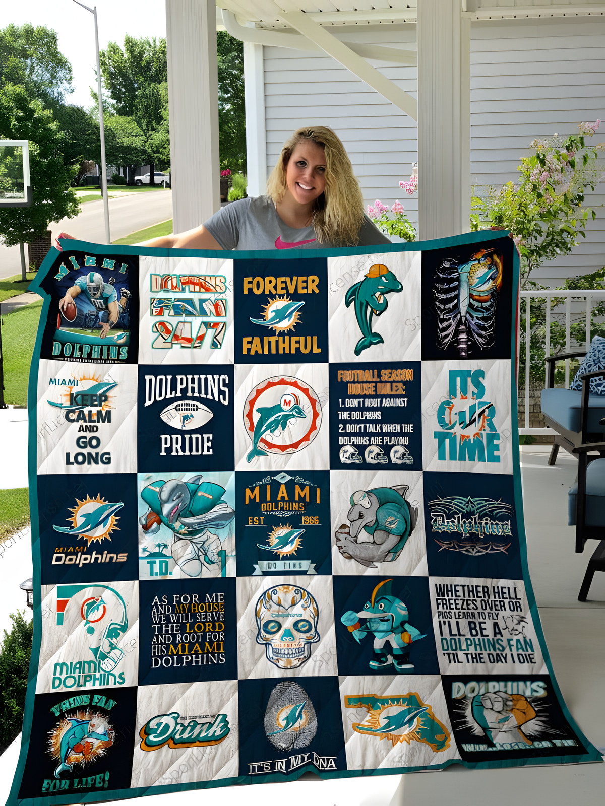 Miami Dolphins Quilt