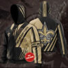 New Orleans Saints Custom 1G Zip Hoodie 3D