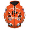 Chicago Bears 1G Zip Hoodie 3D