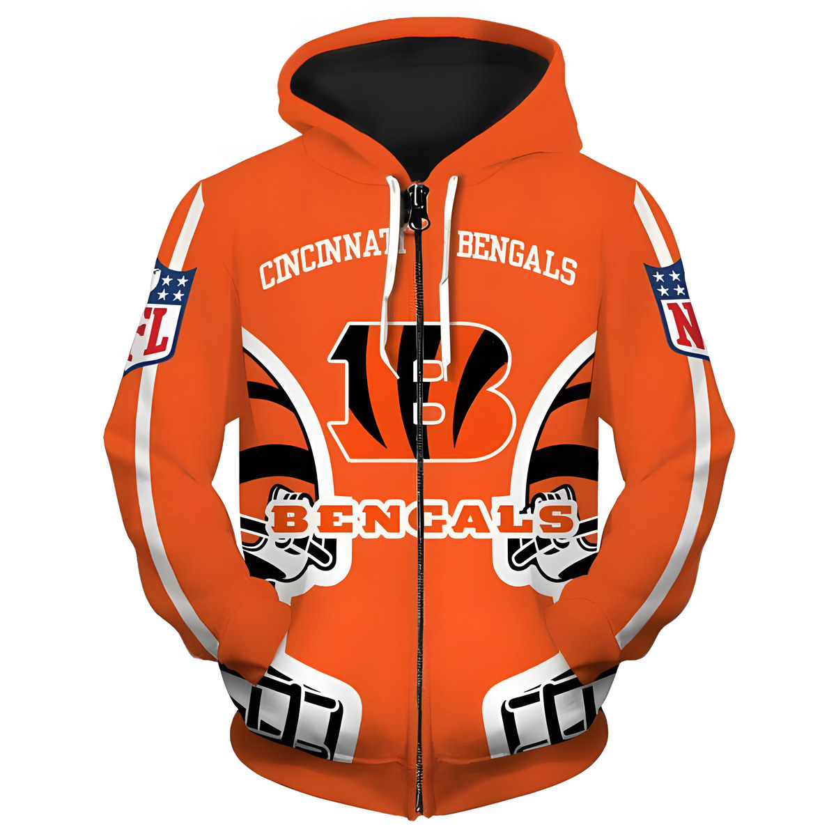 Chicago Bears 1G Zip Hoodie 3D