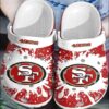 San Francisco 49Ers White Soft Clogs