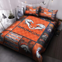 Denver Broncos Quilt Bedding Set