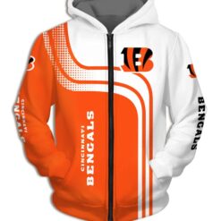 Cincinnati Bengals Zip Hoodie 3D