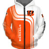 Cincinnati Bengals Zip Hoodie 3D