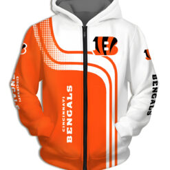 Cincinnati Bengals Zip Hoodie 3D