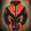 Cincinnati Bengals 3 Zip Hoodie 3D