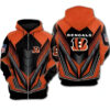 Cincinnati Bengals 4 Zip Hoodie 3D
