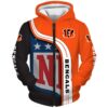 Cincinnati Bengals 7 Zip Hoodie 3D