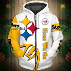 Pittsburgh Steelers 3 Zip Hoodie 3D