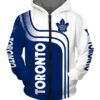 Toronto Maple Leafs Zip Hoodie 3D