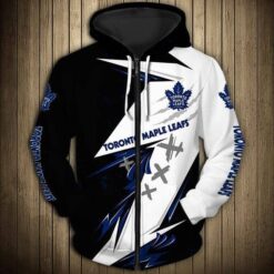 Toronto Maple Leafs 3 Zip Hoodie 3D