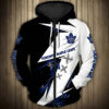 Toronto Maple Leafs 3 Zip Hoodie 3D