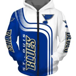 St. Louis Blues 2 Zip Hoodie 3D