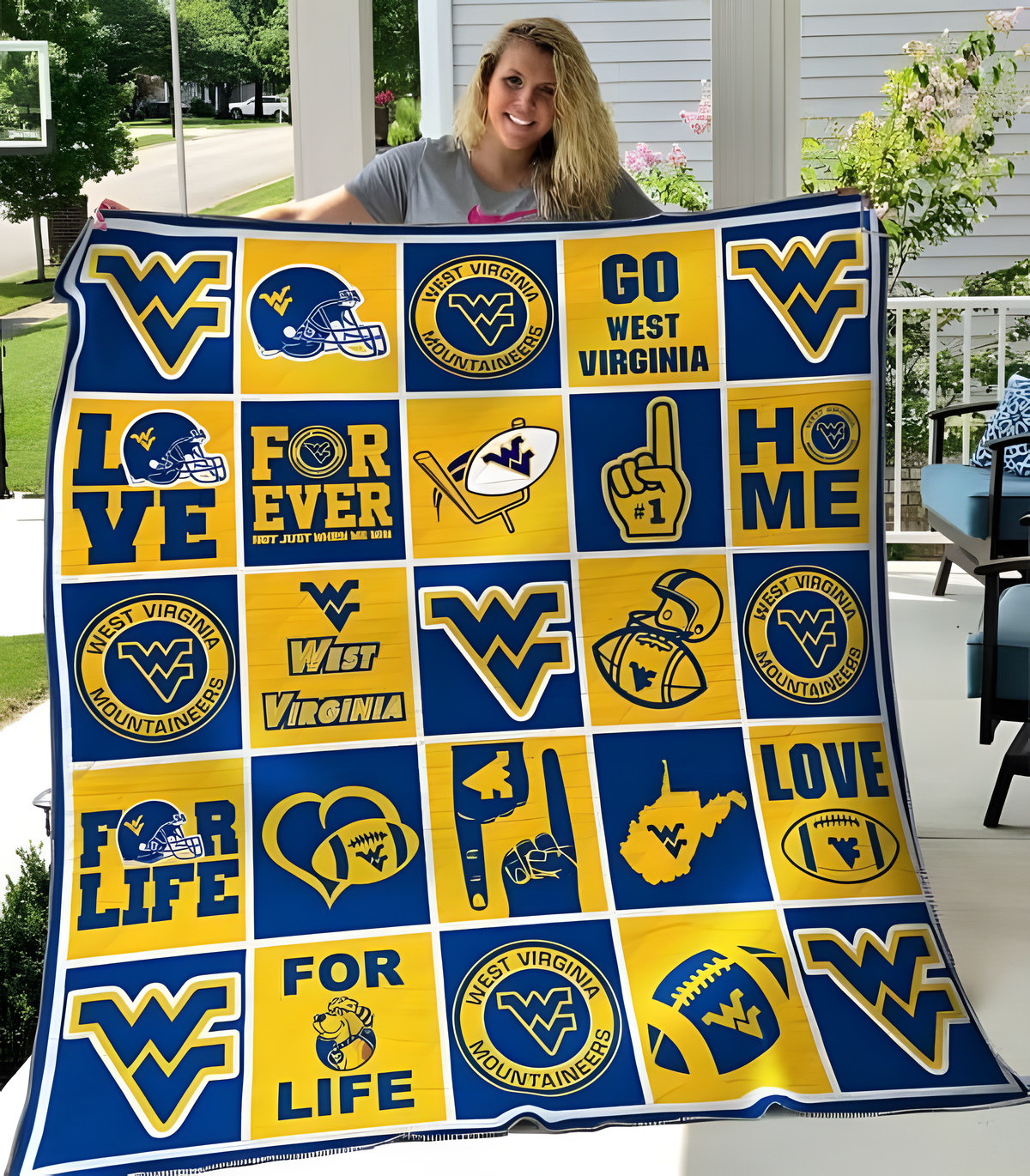 West Virginia Mountaineers 1 Quilt