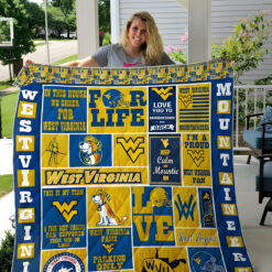 West Virginia Mountaineers 2 Quilt