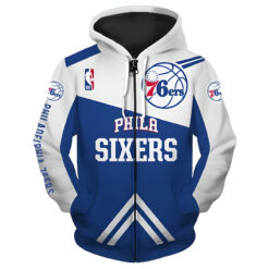 Philadelphia 76Ers 1 Zip Hoodie 3D