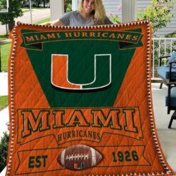 Miami Hurricanes 1 Quilt