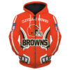 Cleveland Browns 1 Zip Hoodie 3D