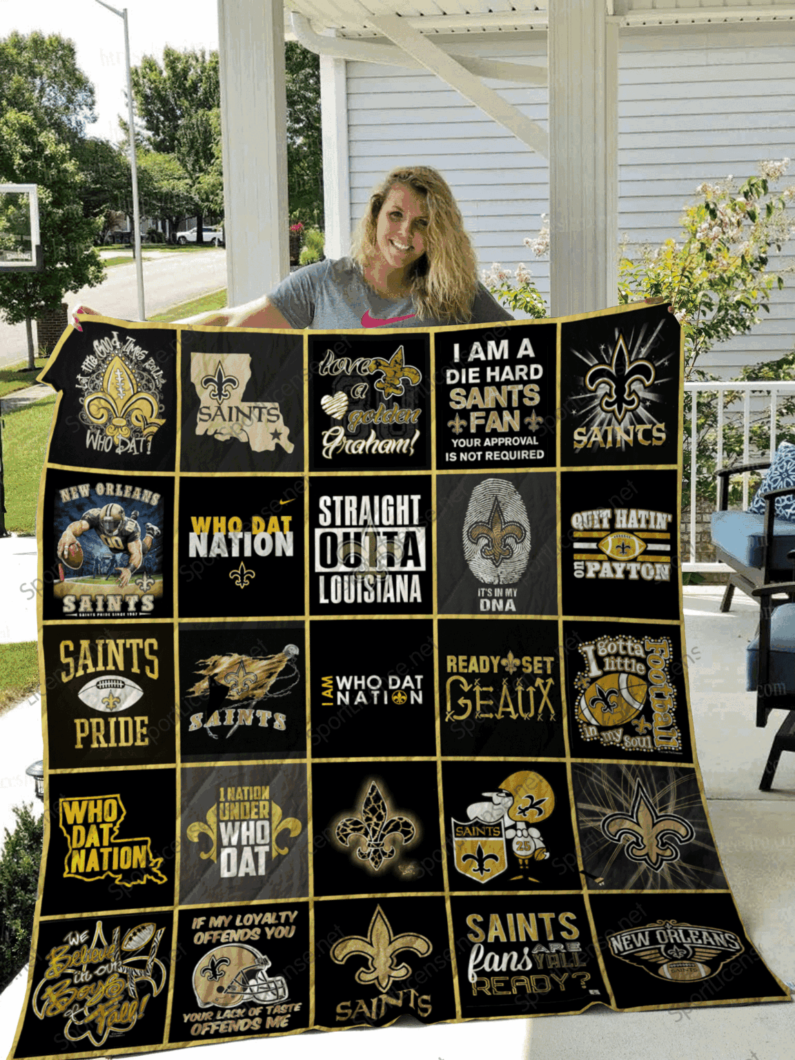 New Orleans Saints Quilt 1 New Orleans Saints Quilt
