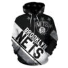 Booklyn Nets Zip Hoodie 3D