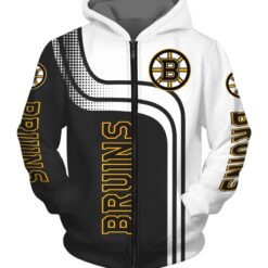 Boston Bruins 1 Zip Hoodie 3D