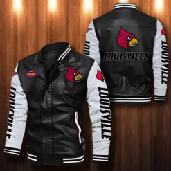 Louisville Cardinals Leather Baseball Jacket