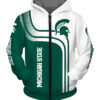 Michigan State Spartans Zip Hoodie 3D