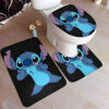 Stitch Bathroom Shower Curtain Bath Mat Set
