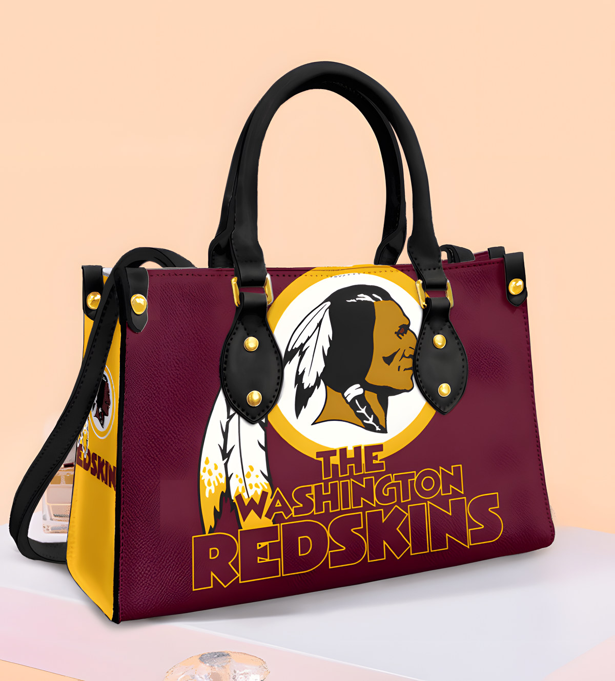 Washington Redskins Leather Handbag