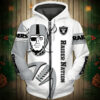 Las Vegas Raiders Zip Hoodie 3D