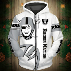 Las Vegas Raiders Zip Hoodie 3D