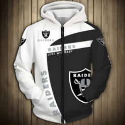 Las Vegas Raiders 1 Zip Hoodie 3D