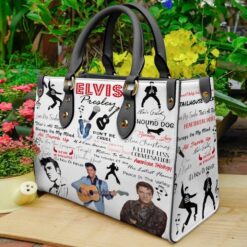 Elvis Presley Black Leather Handbag