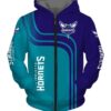 Charlotte Hornets Zip Hoodie 3D