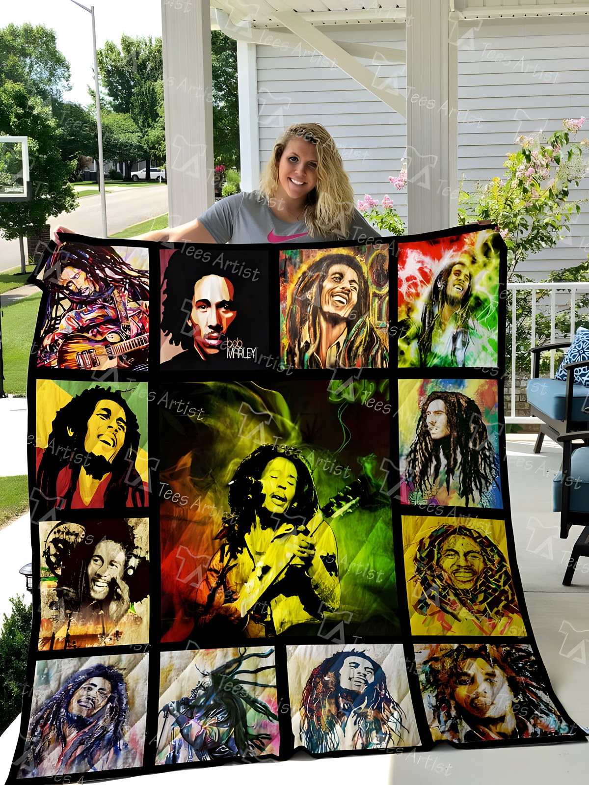 Bob Marley 1 Quilt