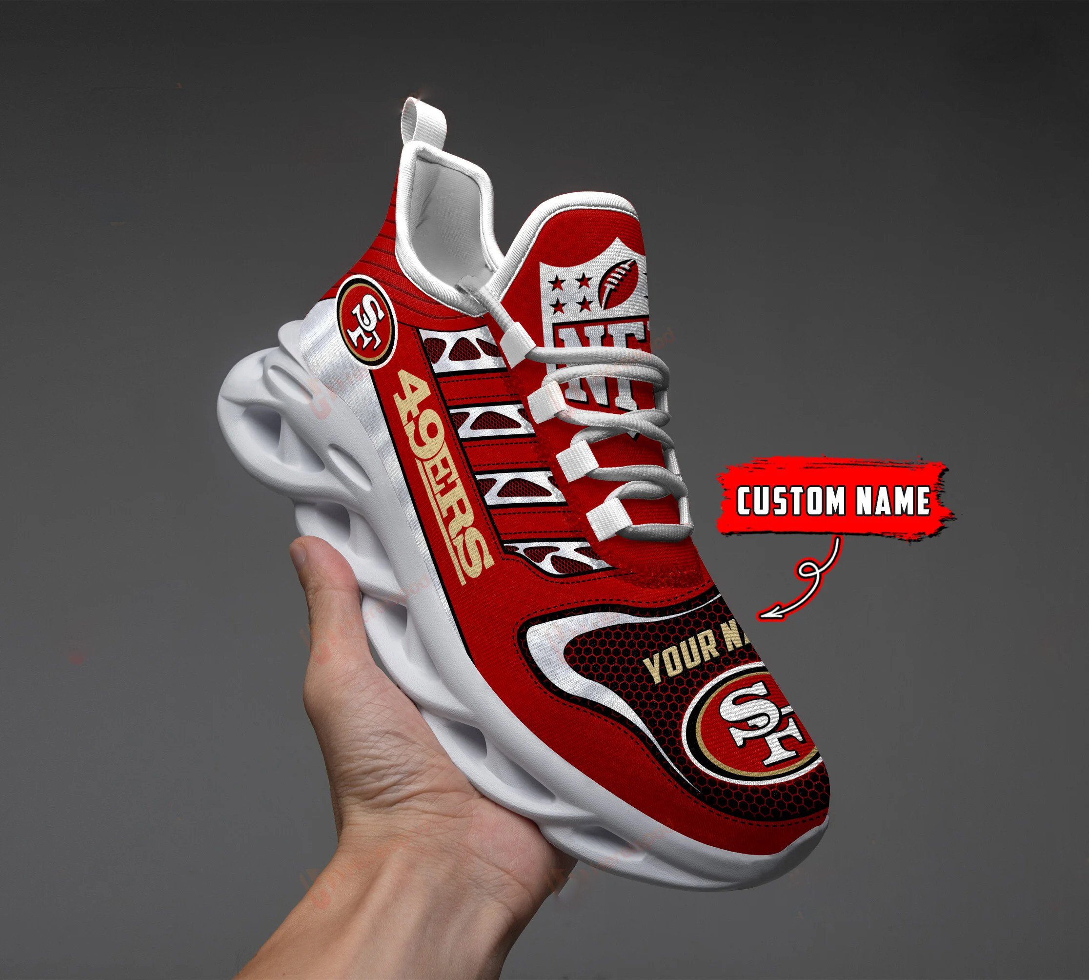 San Francisco 49Ers 01G Max Soul Shoes 1 San Francisco 49Ers 01G Max Soul Shoes