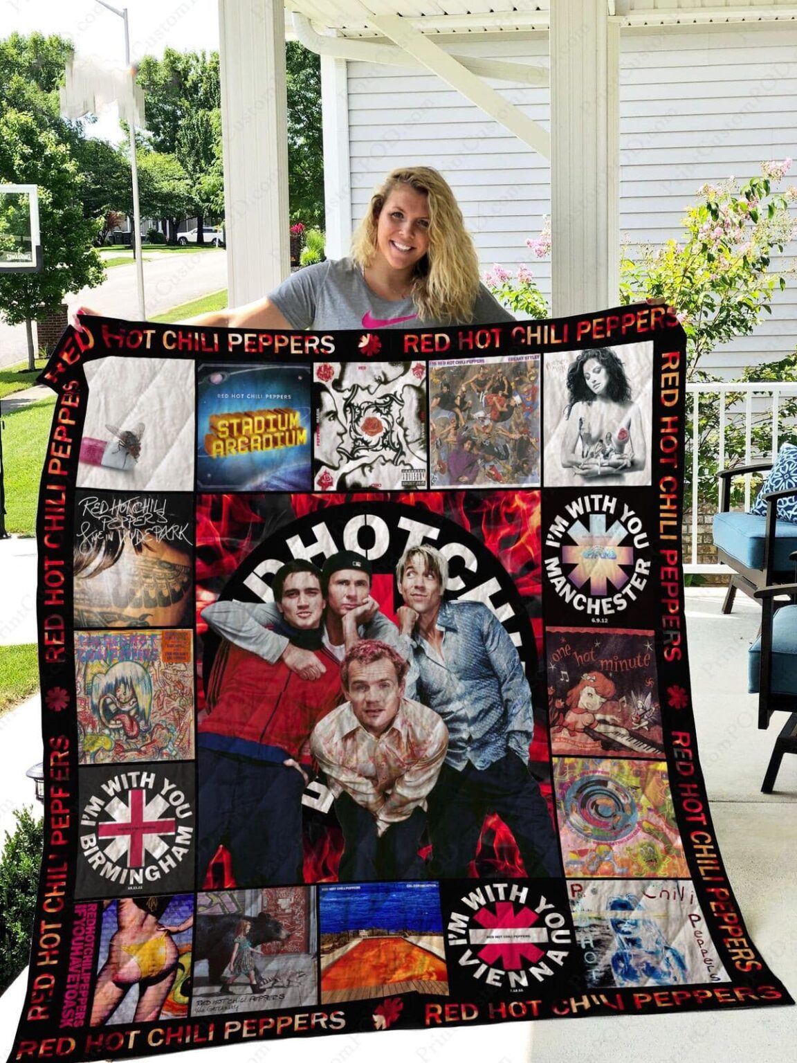 Red Hot Chili Peppers Quilt 1 Red Hot Chili Peppers Quilt